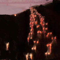 impressionism, night road, contemporary art, collection, highlights, best art